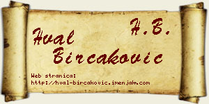 Hval Birčaković vizit kartica